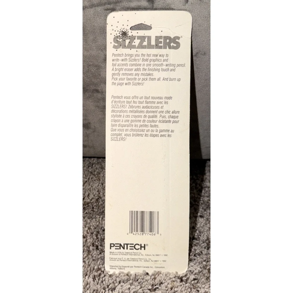 Vintage 1990's Pentech Sizzlers Pencils still in package nostalgic pencils USA